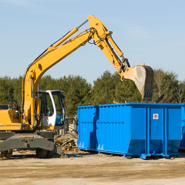 what happens if the residential dumpster is damaged or stolen during rental in Honey Creek IA